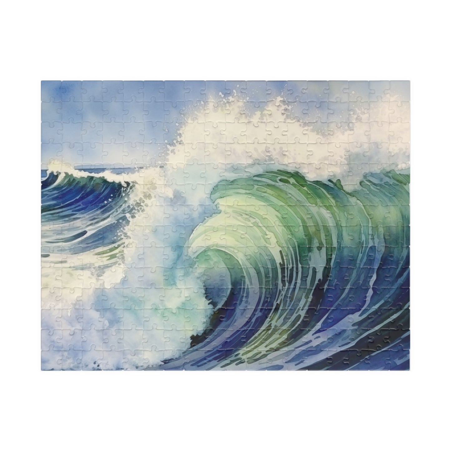 Rolling Wave Puzzle (110, 252, 520, 1014 Pieces) - Coastal Wall Art, Ocean Lover Gift, Relaxing Seascape Puzzle for All Ages