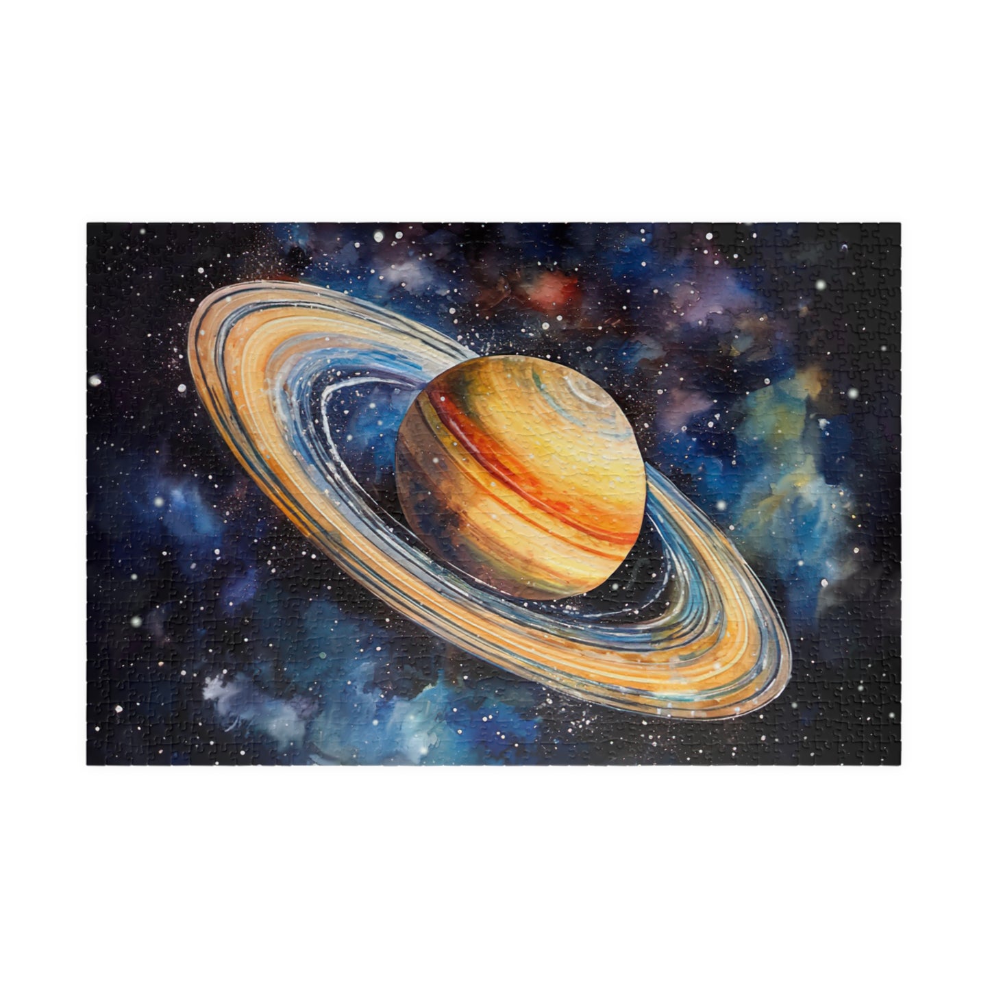 Saturn Celestial Puzzle (110, 252, 520, 1014 Pieces) - Space Wall Art, Cosmic Gift, Planet Lover Puzzle, Relaxing Activity, Stargazing Decor