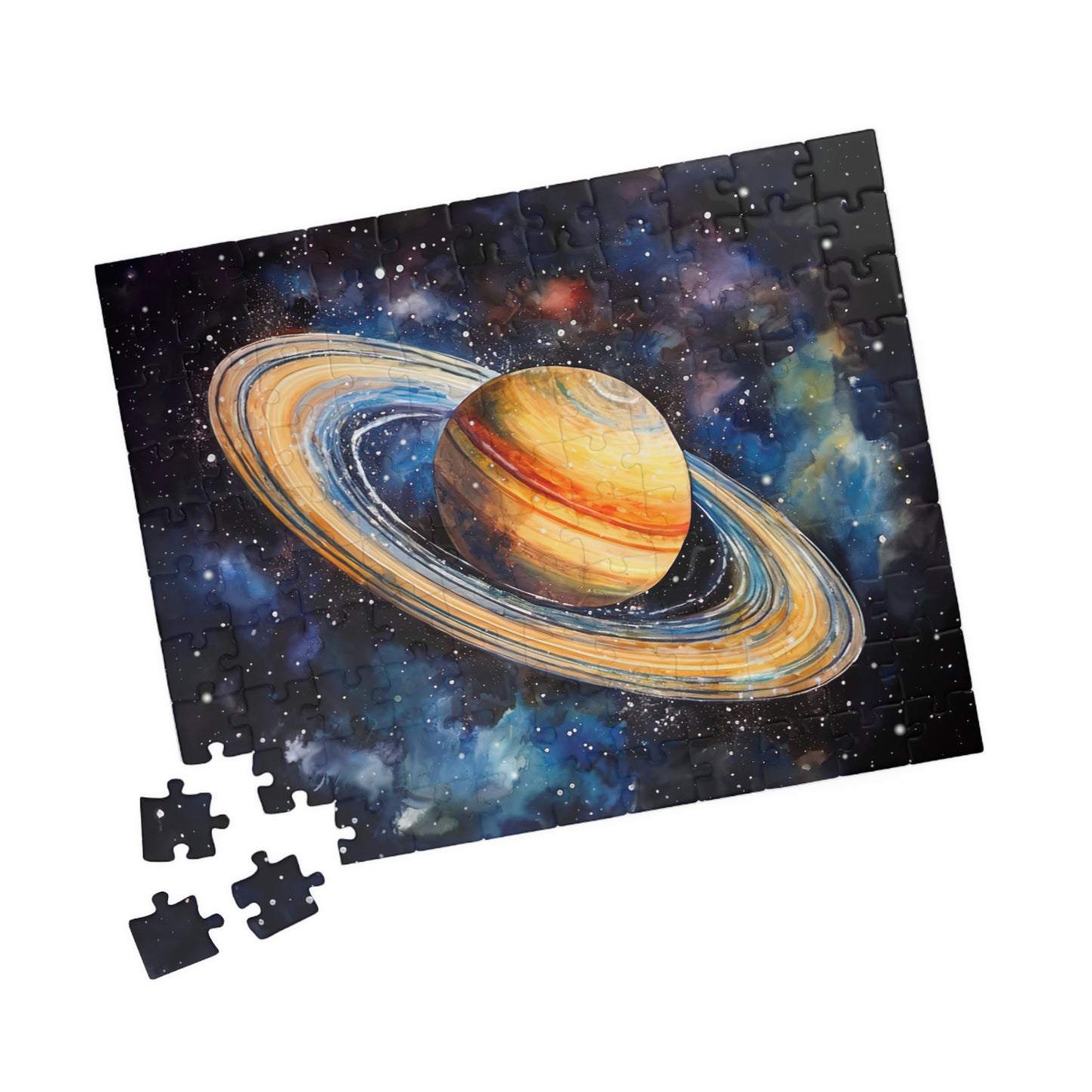 Saturn Celestial Puzzle (110, 252, 520, 1014 Pieces) - Space Wall Art, Cosmic Gift, Planet Lover Puzzle, Relaxing Activity, Stargazing Decor