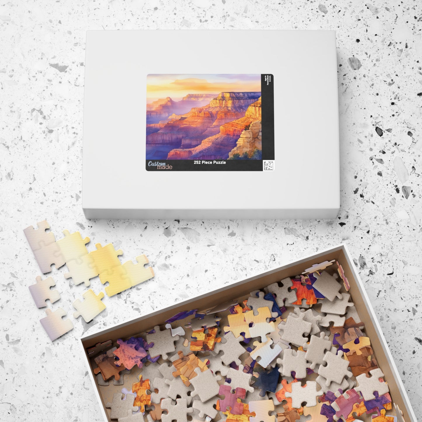 Desert Canyon Sunset Puzzle (110, 252, 520, 1014 Pieces) - Southwest Landscape Art, Bold Nature Puzzle, Gift for Adventurers