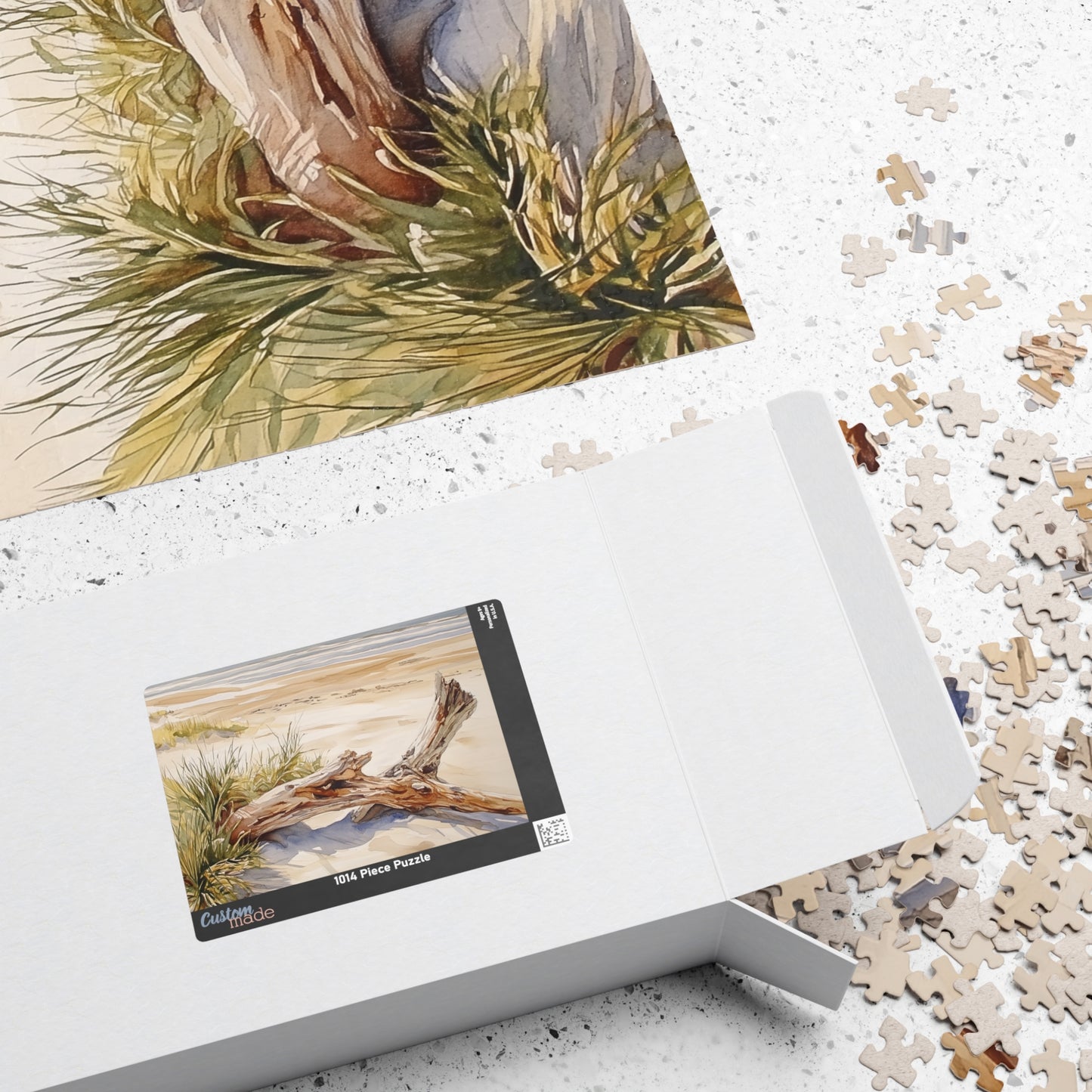 Golden Shore Driftwood Puzzle (110, 252, 520, 1014 Pieces) - Sunny Beach Puzzle, Coastal Decor, Nature Lover Gift, Relaxing Mindful Jigsaw