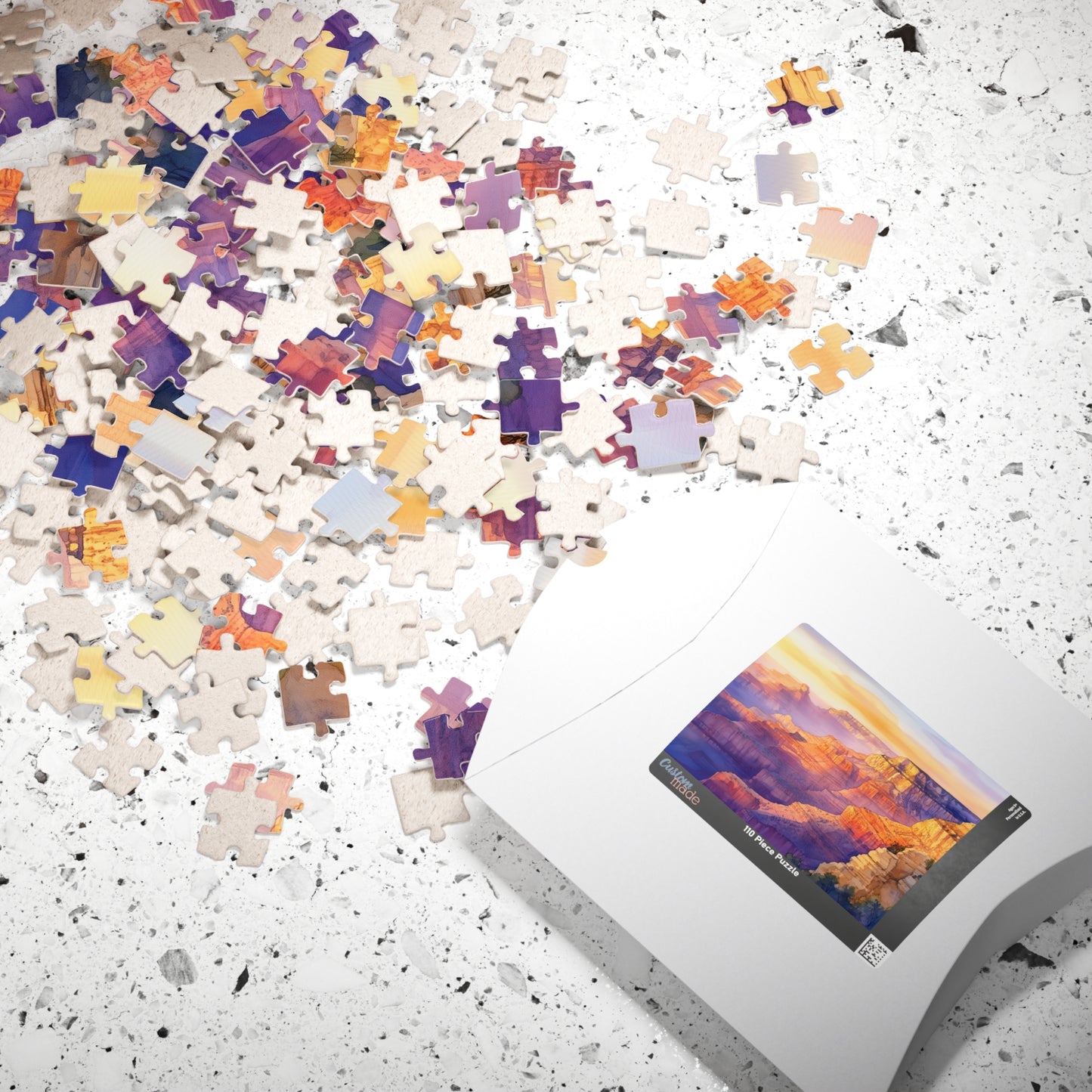 Desert Canyon Sunset Puzzle (110, 252, 520, 1014 Pieces) - Southwest Landscape Art, Bold Nature Puzzle, Gift for Adventurers