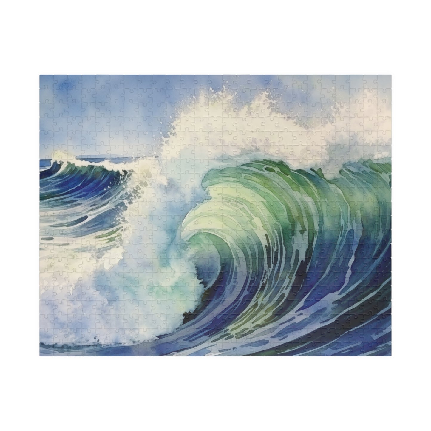 Rolling Wave Puzzle (110, 252, 520, 1014 Pieces) - Coastal Wall Art, Ocean Lover Gift, Relaxing Seascape Puzzle for All Ages