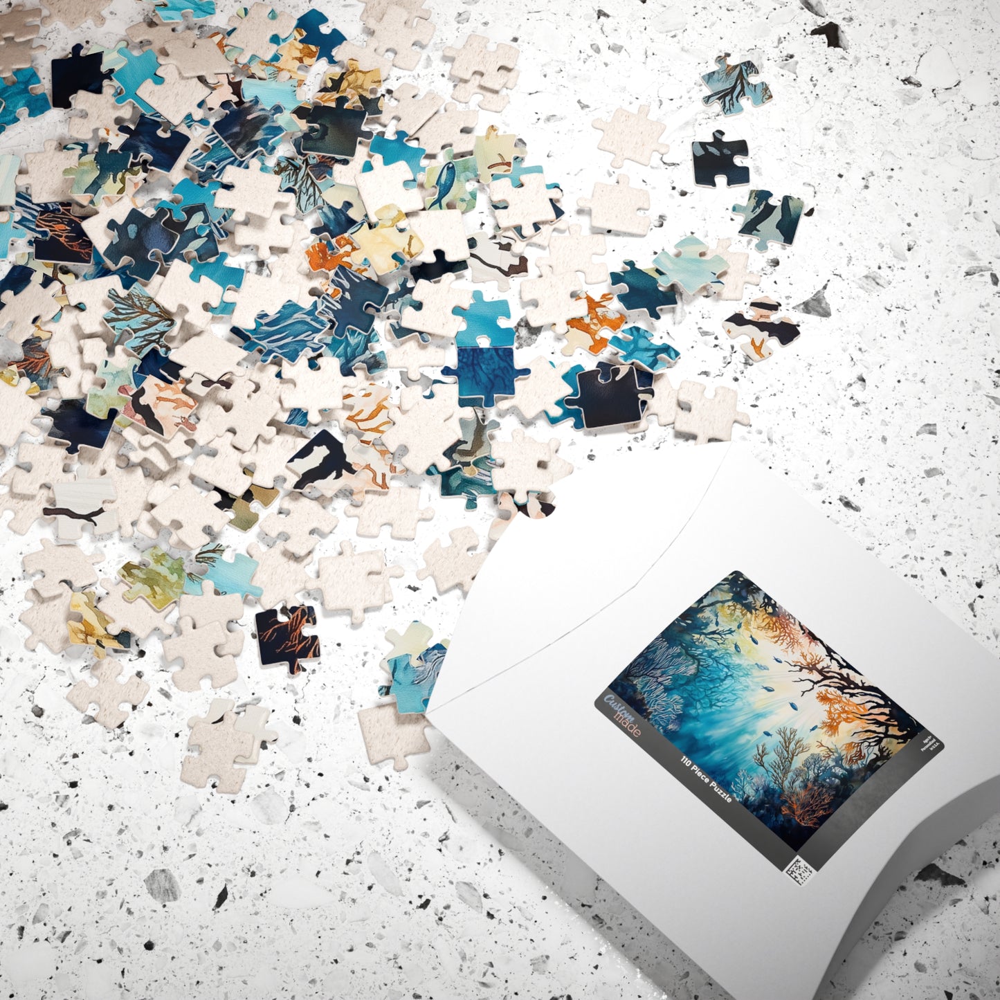Sunlight Through the Reef Puzzle (110, 252, 520, 1014 Pieces) - Colorful Underwater Scene, Glowing Coral Garden, Vibrant Ocean Depths