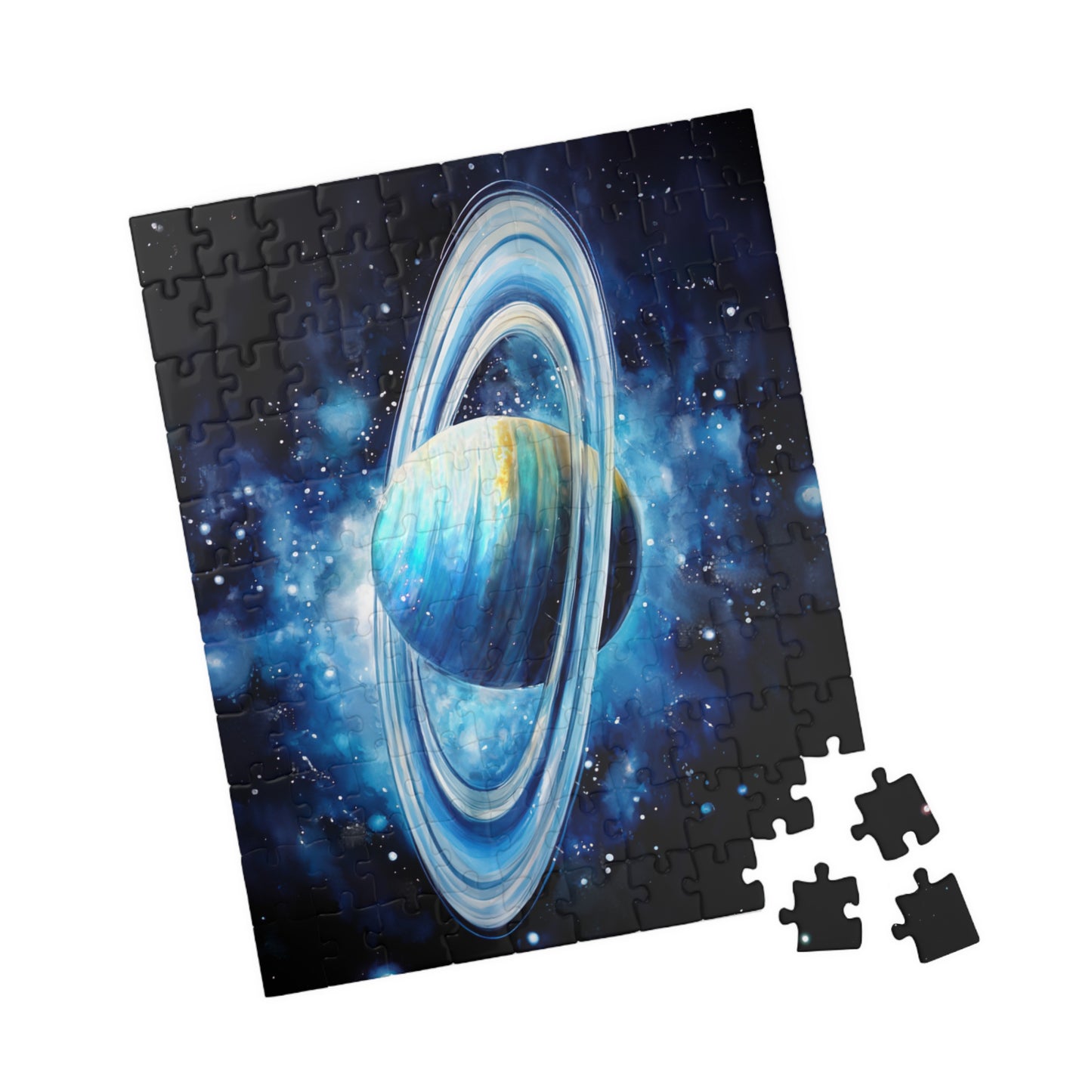 Uranus Celestial Puzzle (110, 252, 520, 1014 Pieces) - Outer Space Art, Icy Blue Planet Puzzle, Cosmic Gift for Stargazers, Astronomy Decor