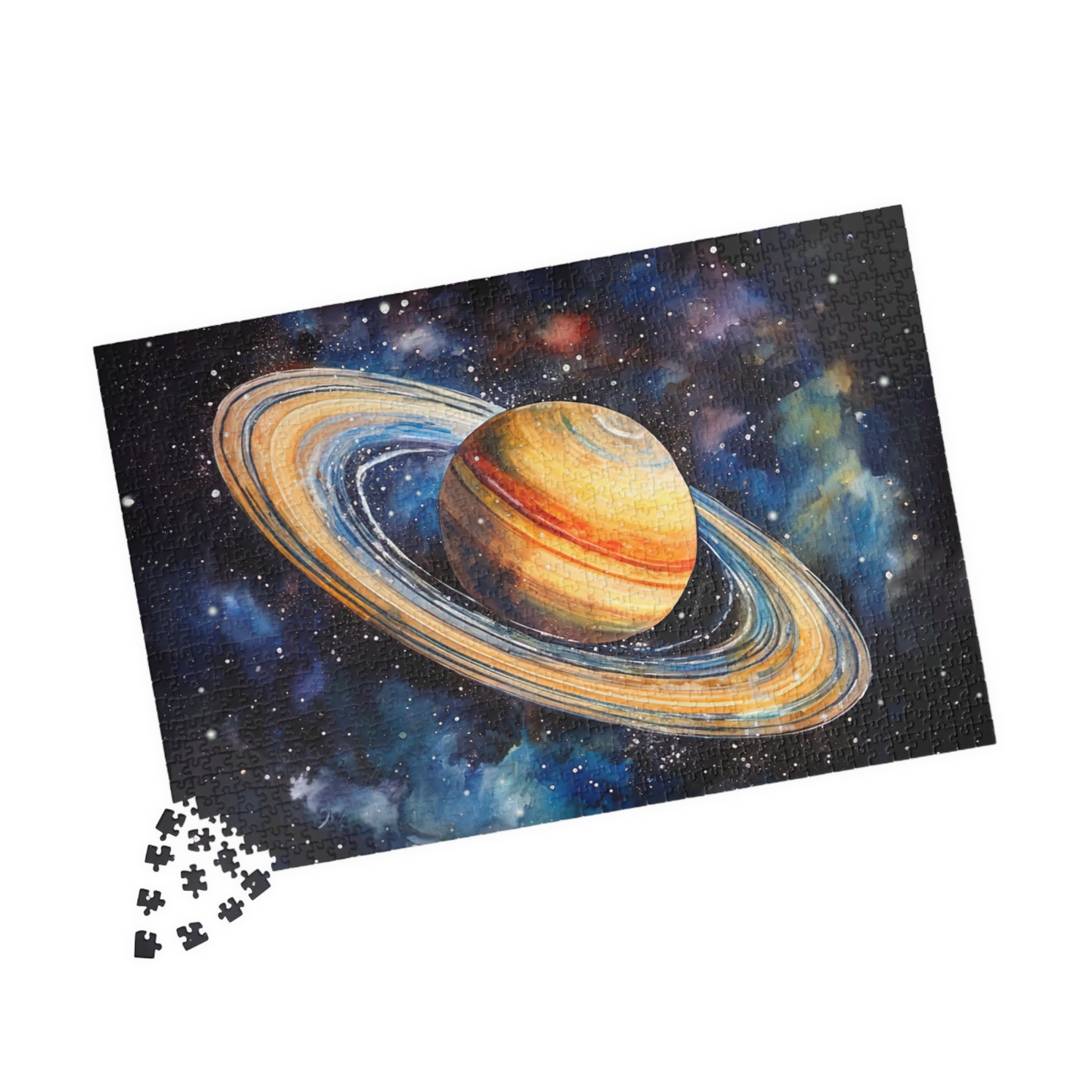 Saturn Celestial Puzzle (110, 252, 520, 1014 Pieces) - Space Wall Art, Cosmic Gift, Planet Lover Puzzle, Relaxing Activity, Stargazing Decor