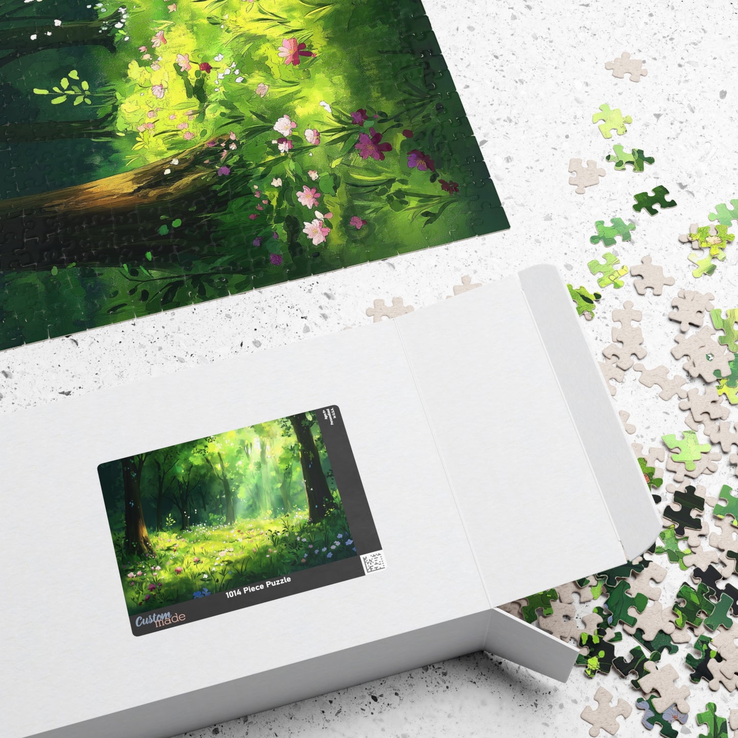 Woodland Blooms Puzzle (110, 252, 520, 1014 Pieces) - Dreamy Forest Meadow Jigsaw, Nature-Lover Gift, Peaceful Puzzle for Adults