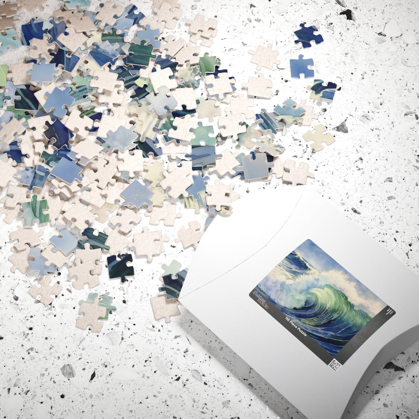 Rolling Wave Puzzle (110, 252, 520, 1014 Pieces) - Coastal Wall Art, Ocean Lover Gift, Relaxing Seascape Puzzle for All Ages