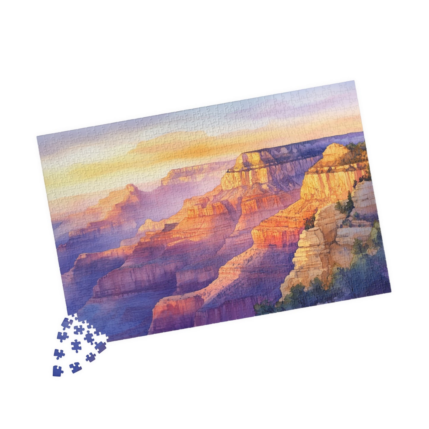 Desert Canyon Sunset Puzzle (110, 252, 520, 1014 Pieces) - Southwest Landscape Art, Bold Nature Puzzle, Gift for Adventurers