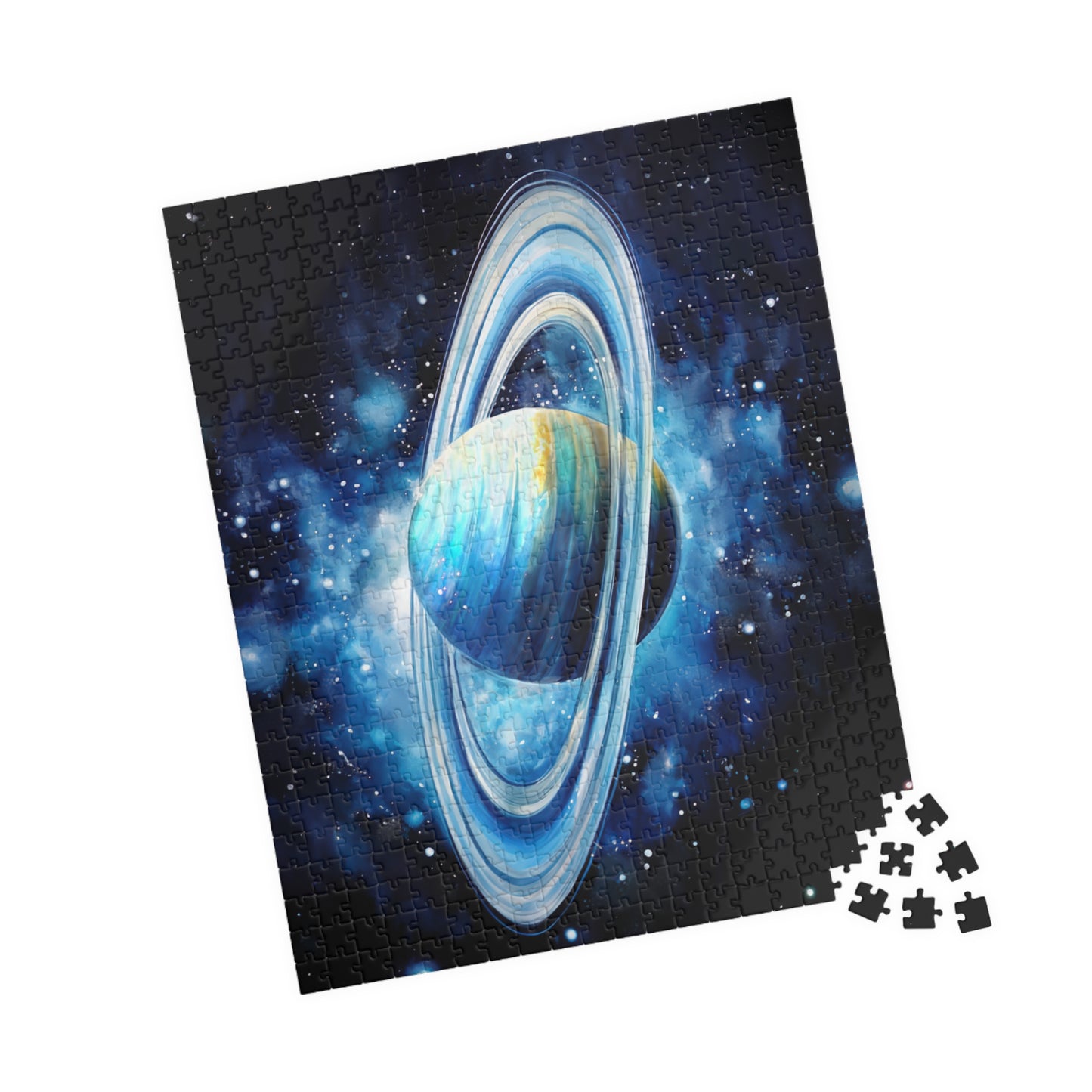 Uranus Celestial Puzzle (110, 252, 520, 1014 Pieces) - Outer Space Art, Icy Blue Planet Puzzle, Cosmic Gift for Stargazers, Astronomy Decor