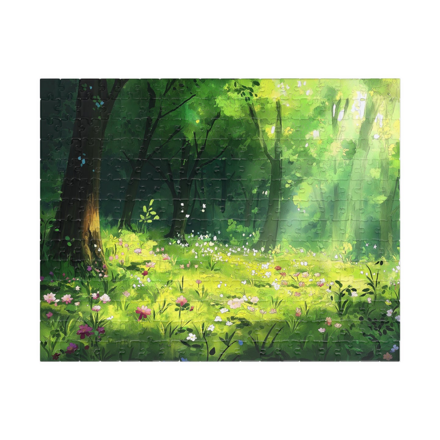 Woodland Blooms Puzzle (110, 252, 520, 1014 Pieces) - Dreamy Forest Meadow Jigsaw, Nature-Lover Gift, Peaceful Puzzle for Adults