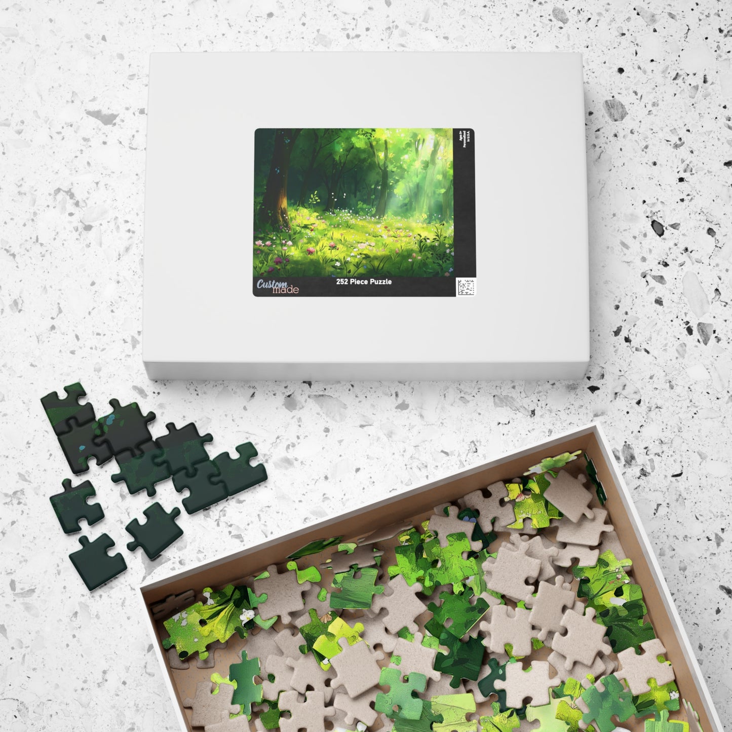 Woodland Blooms Puzzle (110, 252, 520, 1014 Pieces) - Dreamy Forest Meadow Jigsaw, Nature-Lover Gift, Peaceful Puzzle for Adults