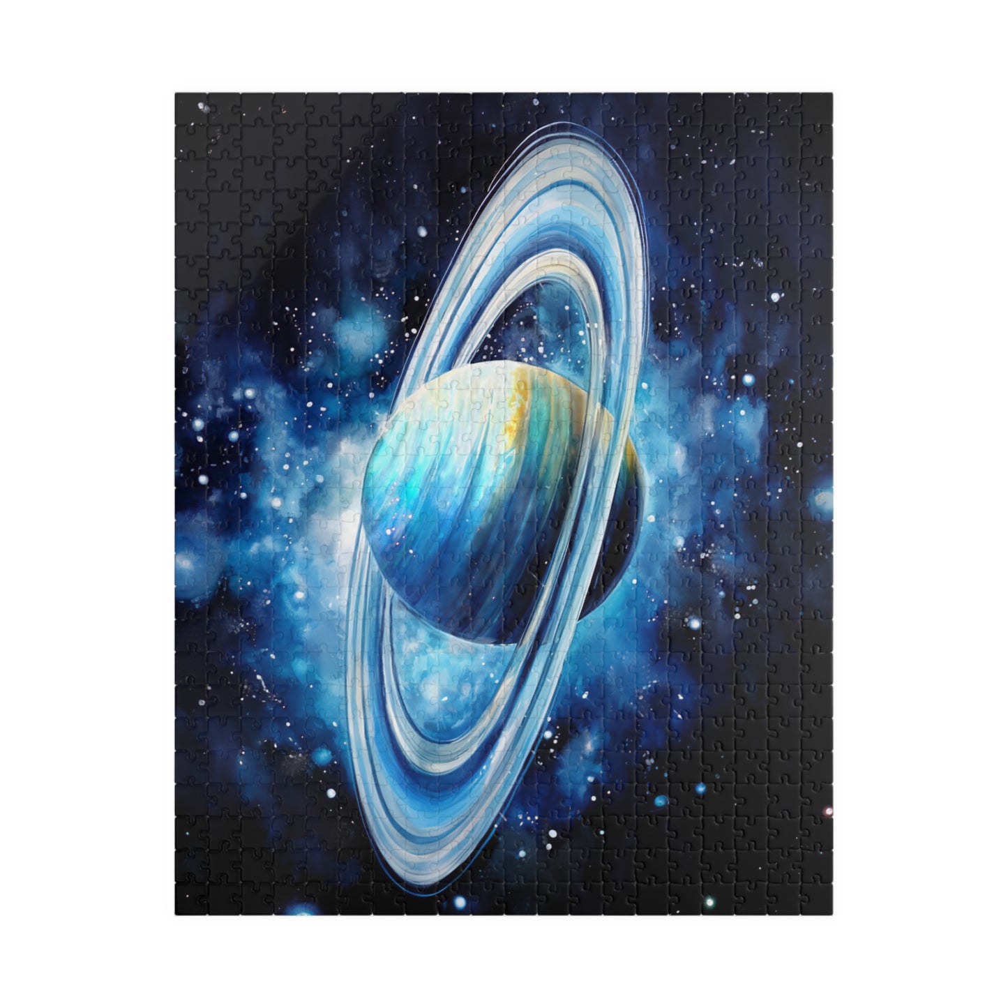 Uranus Celestial Puzzle (110, 252, 520, 1014 Pieces) - Outer Space Art, Icy Blue Planet Puzzle, Cosmic Gift for Stargazers, Astronomy Decor