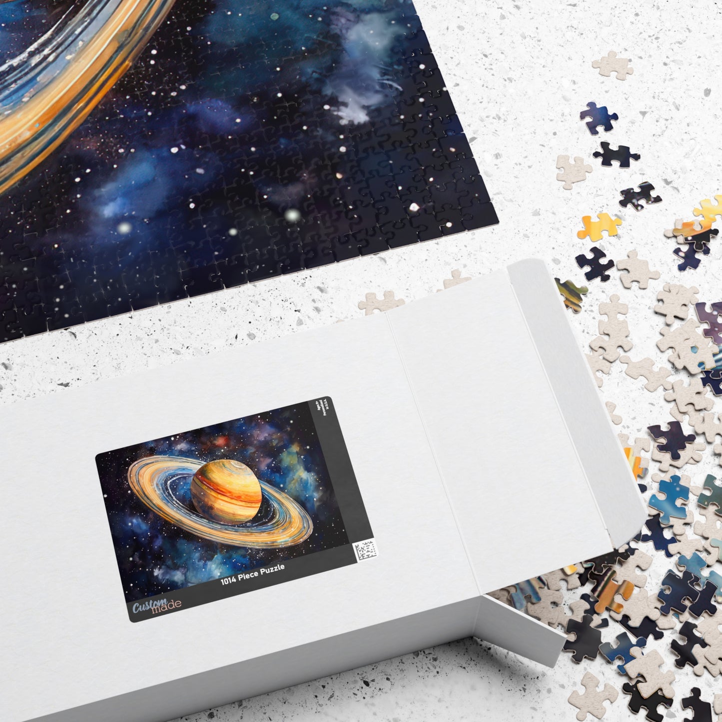 Saturn Celestial Puzzle (110, 252, 520, 1014 Pieces) - Space Wall Art, Cosmic Gift, Planet Lover Puzzle, Relaxing Activity, Stargazing Decor