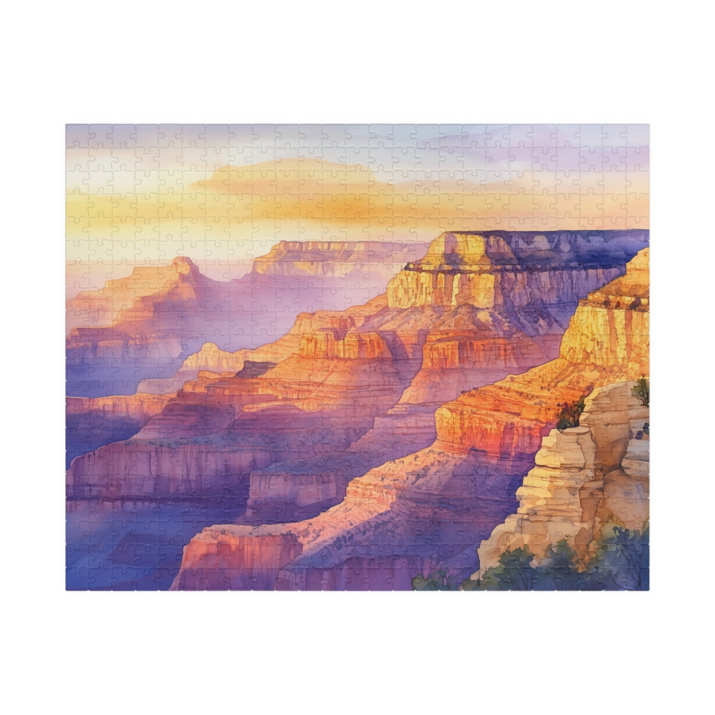 Desert Canyon Sunset Puzzle (110, 252, 520, 1014 Pieces) - Southwest Landscape Art, Bold Nature Puzzle, Gift for Adventurers