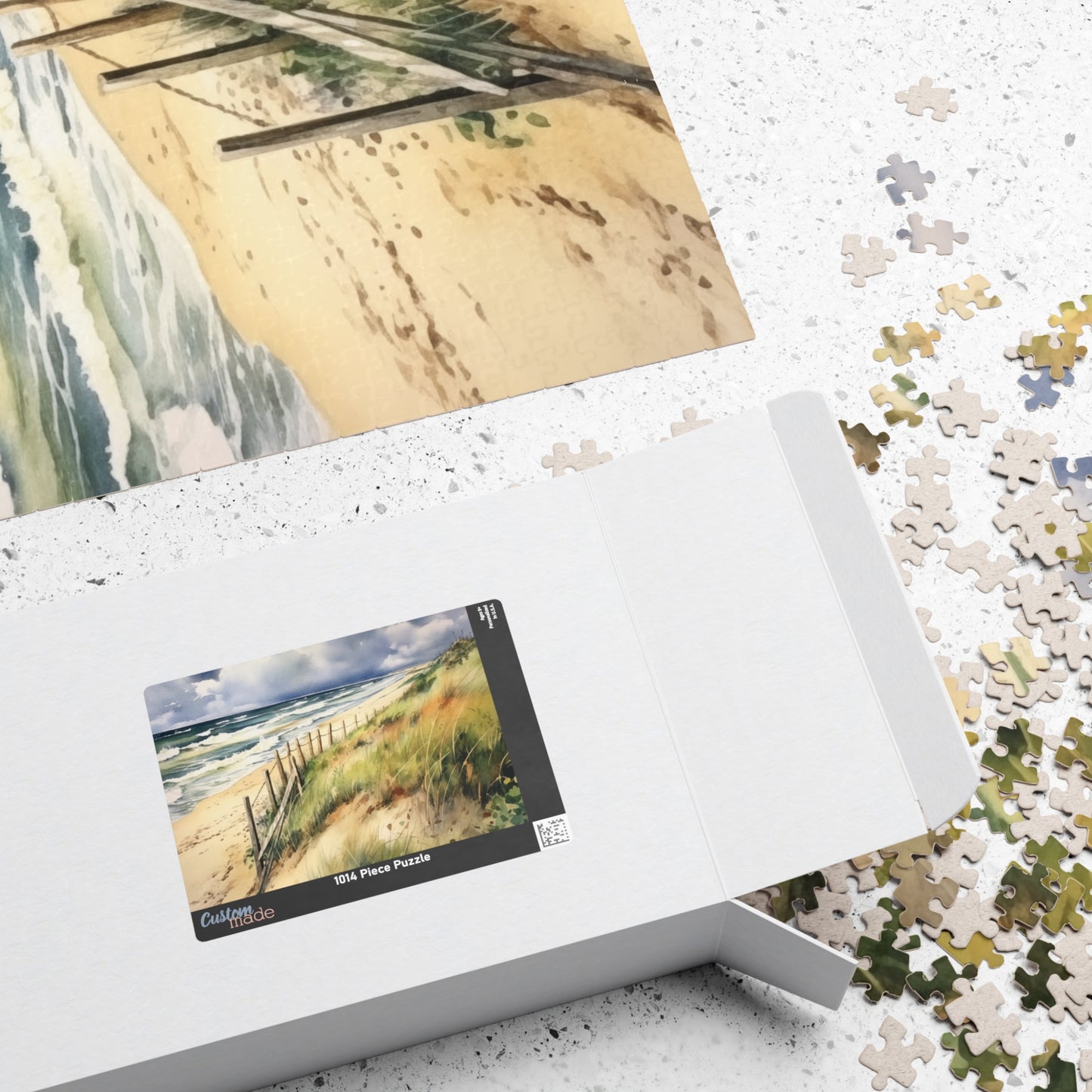 Coastal Dune Puzzle (110, 252, 520, 1014 Pieces) - Tranquil Beach Scene, Soothing Ocean Art, Relaxing Puzzle for Beach Lovers & Families