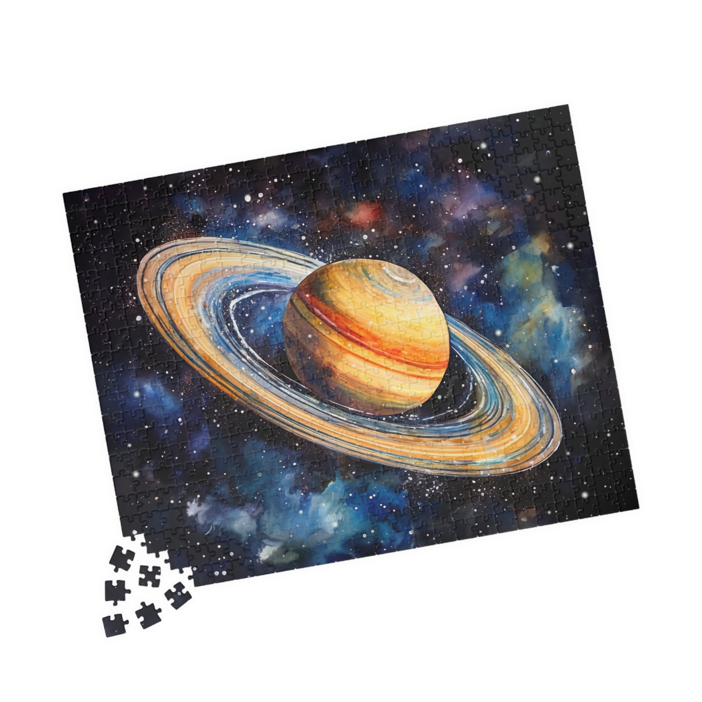 Saturn Celestial Puzzle (110, 252, 520, 1014 Pieces) - Space Wall Art, Cosmic Gift, Planet Lover Puzzle, Relaxing Activity, Stargazing Decor