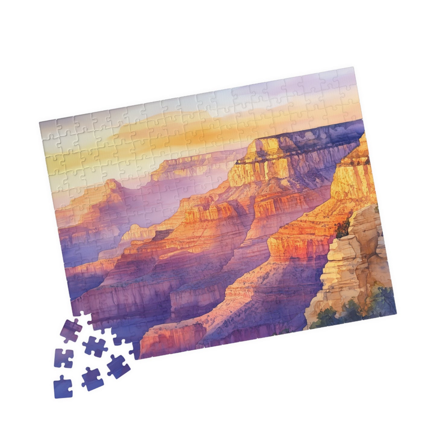 Desert Canyon Sunset Puzzle (110, 252, 520, 1014 Pieces) - Southwest Landscape Art, Bold Nature Puzzle, Gift for Adventurers