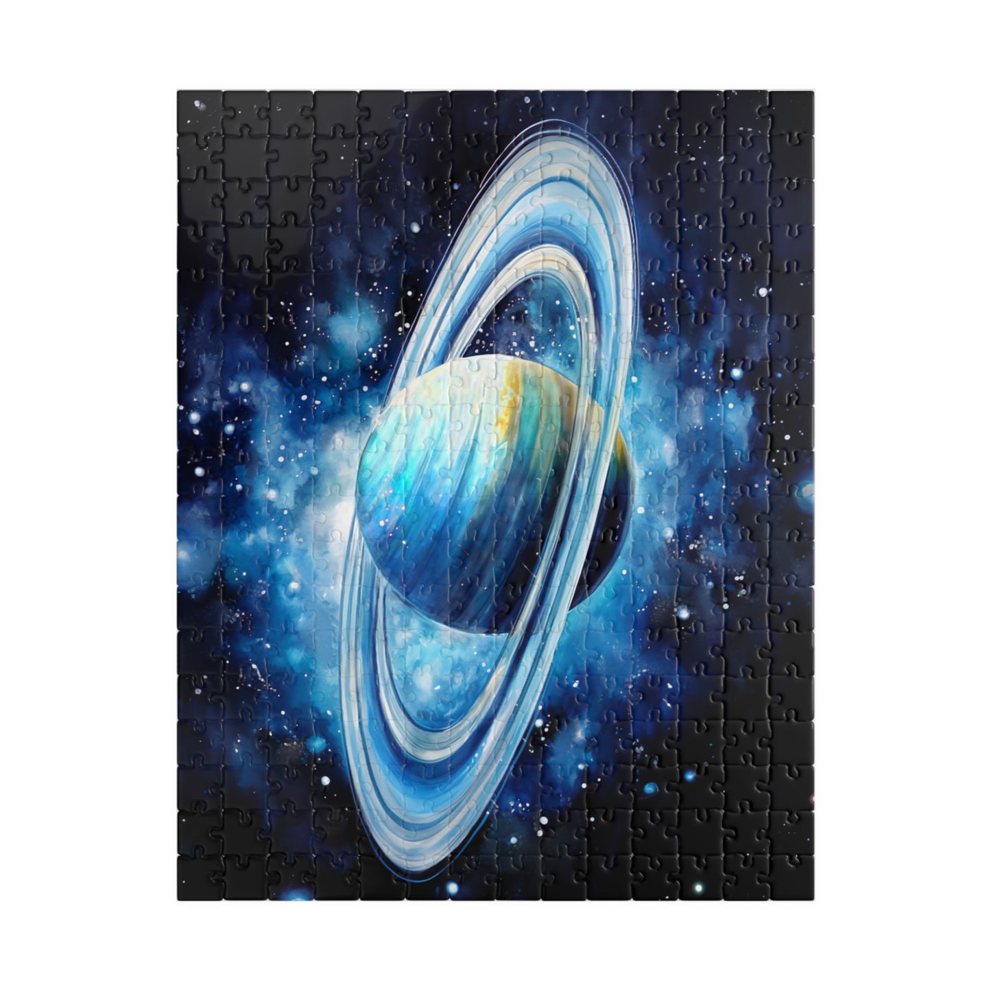 Uranus Celestial Puzzle (110, 252, 520, 1014 Pieces) - Outer Space Art, Icy Blue Planet Puzzle, Cosmic Gift for Stargazers, Astronomy Decor