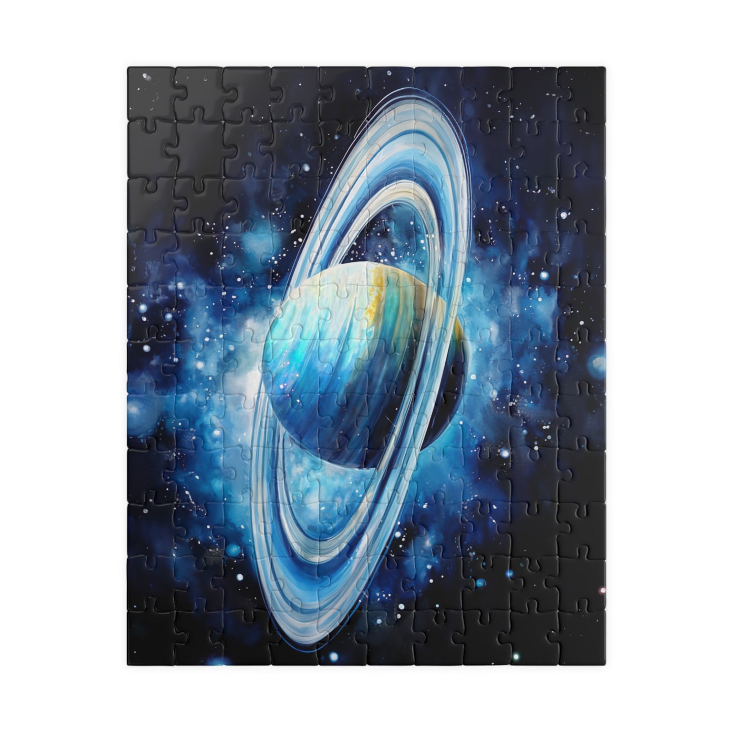 Uranus Celestial Puzzle (110, 252, 520, 1014 Pieces) - Outer Space Art, Icy Blue Planet Puzzle, Cosmic Gift for Stargazers, Astronomy Decor
