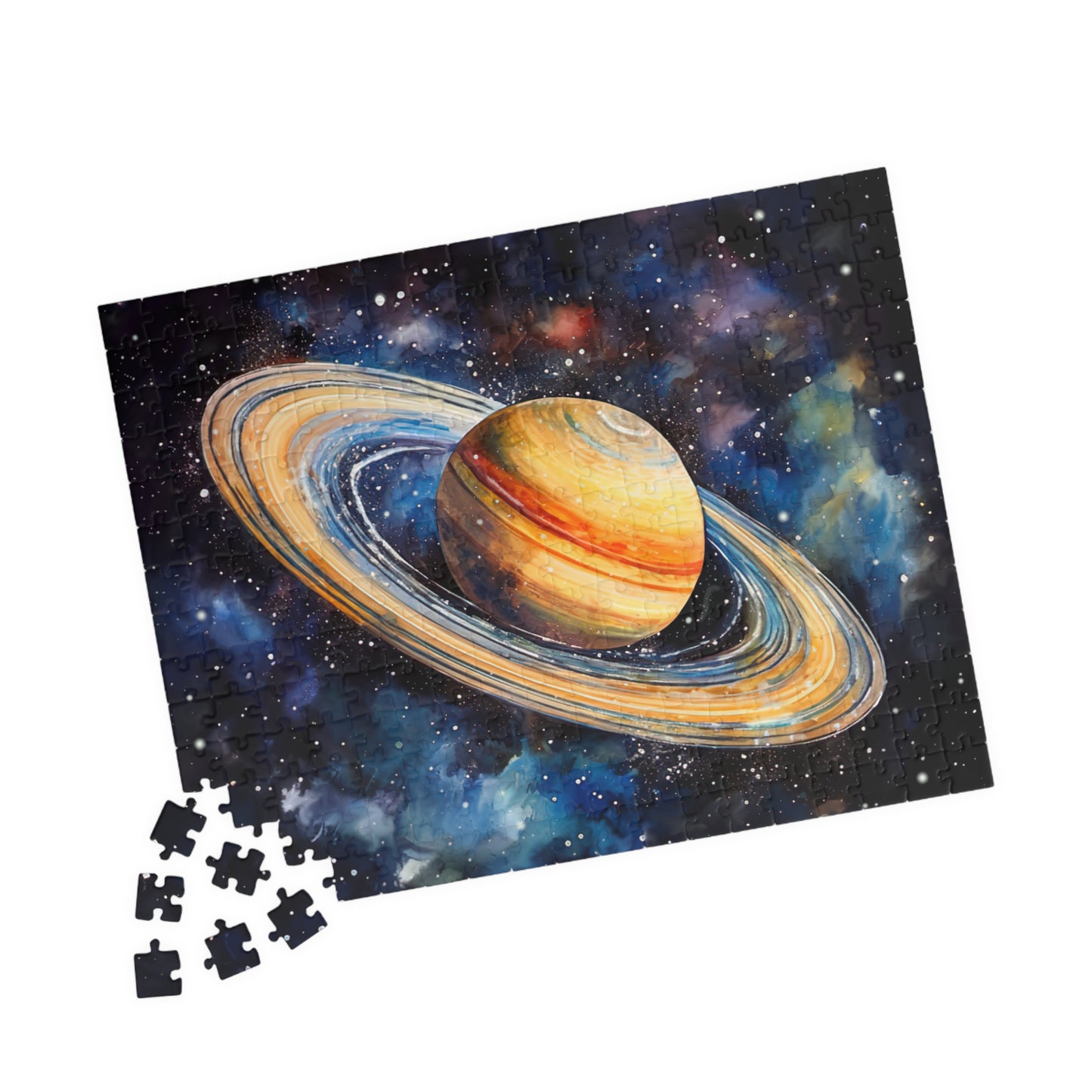 Saturn Celestial Puzzle (110, 252, 520, 1014 Pieces) - Space Wall Art, Cosmic Gift, Planet Lover Puzzle, Relaxing Activity, Stargazing Decor