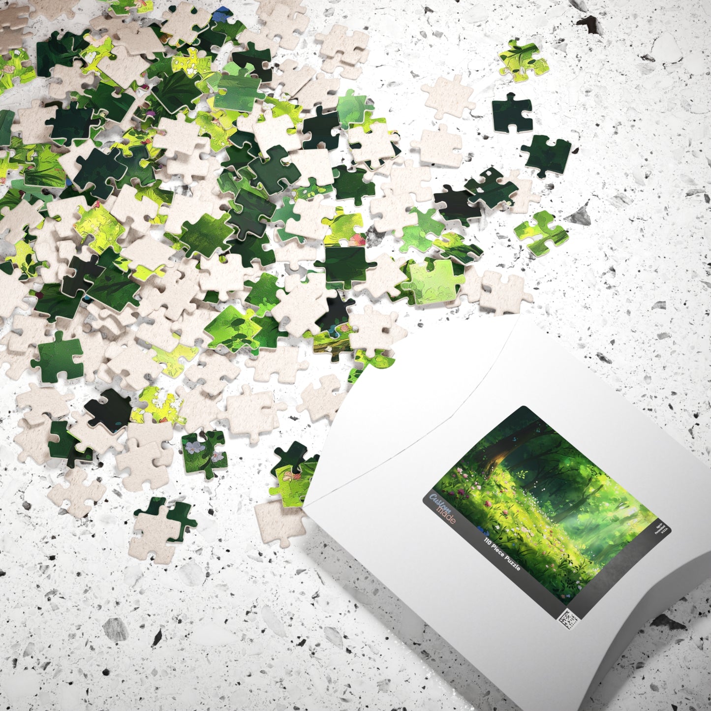 Woodland Blooms Puzzle (110, 252, 520, 1014 Pieces) - Dreamy Forest Meadow Jigsaw, Nature-Lover Gift, Peaceful Puzzle for Adults