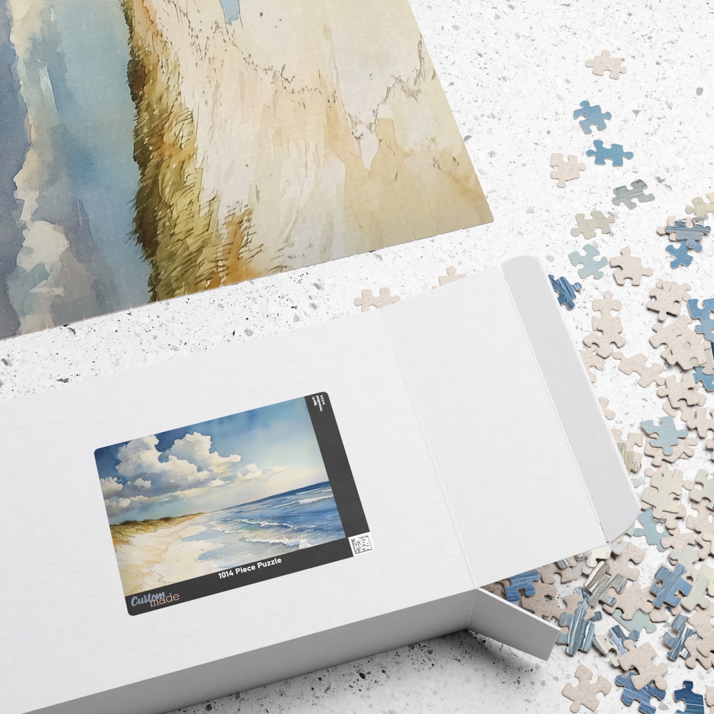 Gentle Shoreline Puzzle (110, 252, 520, 1014 Pieces) - Tranquil Beach Puzzle, Coastal Wall Art, Ocean Lover Gift, Relaxing Jigsaw for Adults