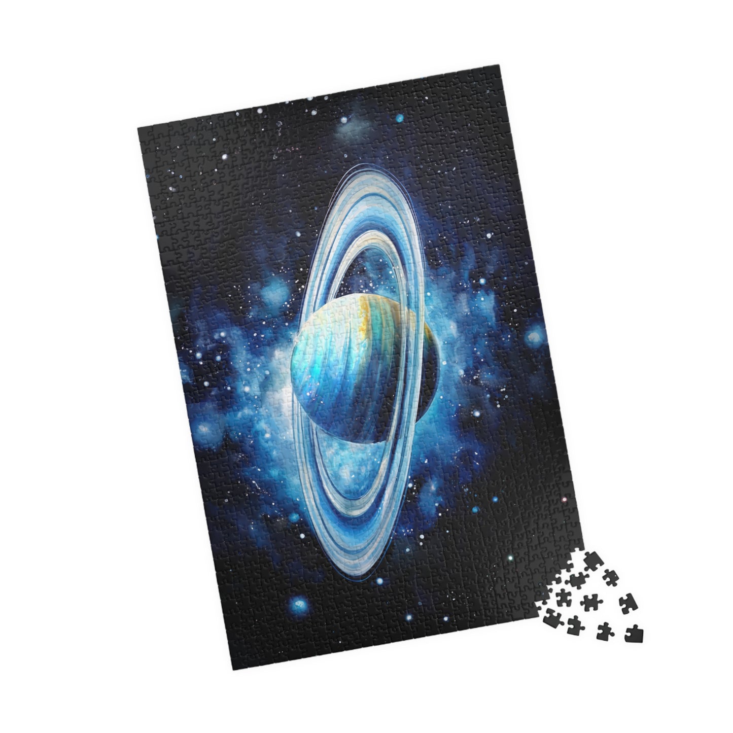 Uranus Celestial Puzzle (110, 252, 520, 1014 Pieces) - Outer Space Art, Icy Blue Planet Puzzle, Cosmic Gift for Stargazers, Astronomy Decor