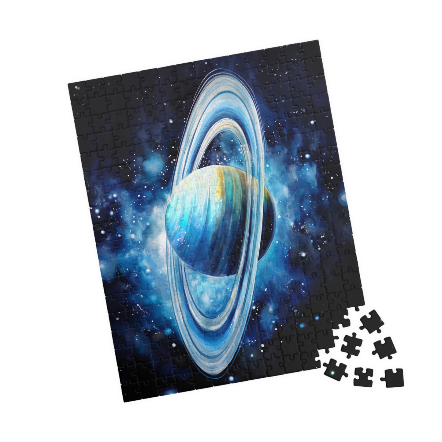 Uranus Celestial Puzzle (110, 252, 520, 1014 Pieces) - Outer Space Art, Icy Blue Planet Puzzle, Cosmic Gift for Stargazers, Astronomy Decor