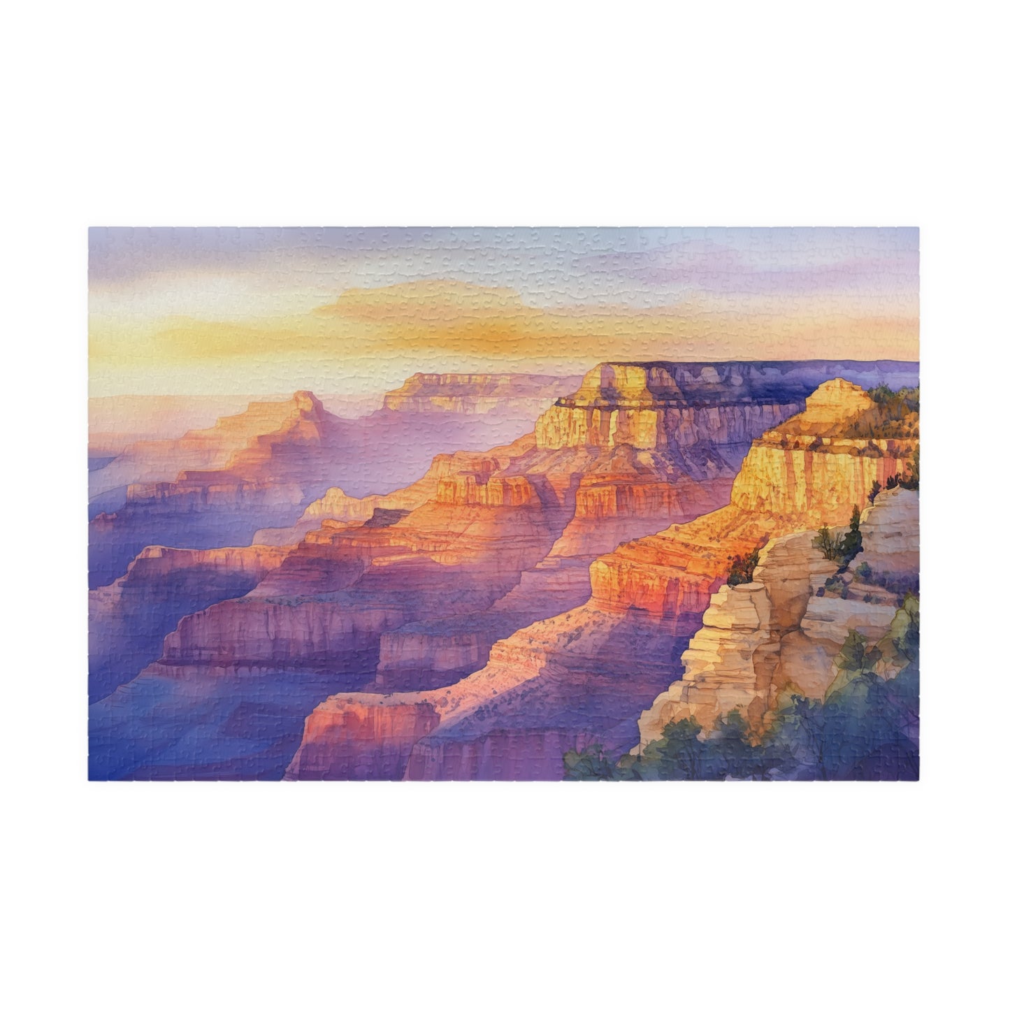 Desert Canyon Sunset Puzzle (110, 252, 520, 1014 Pieces) - Southwest Landscape Art, Bold Nature Puzzle, Gift for Adventurers
