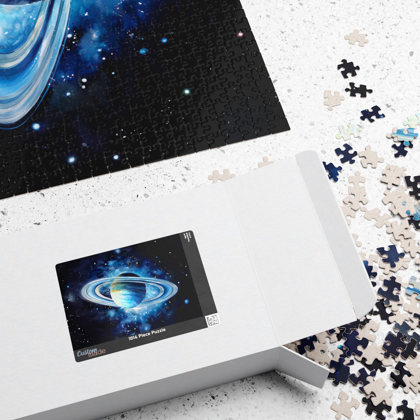 Uranus Celestial Puzzle (110, 252, 520, 1014 Pieces) - Outer Space Art, Icy Blue Planet Puzzle, Cosmic Gift for Stargazers, Astronomy Decor