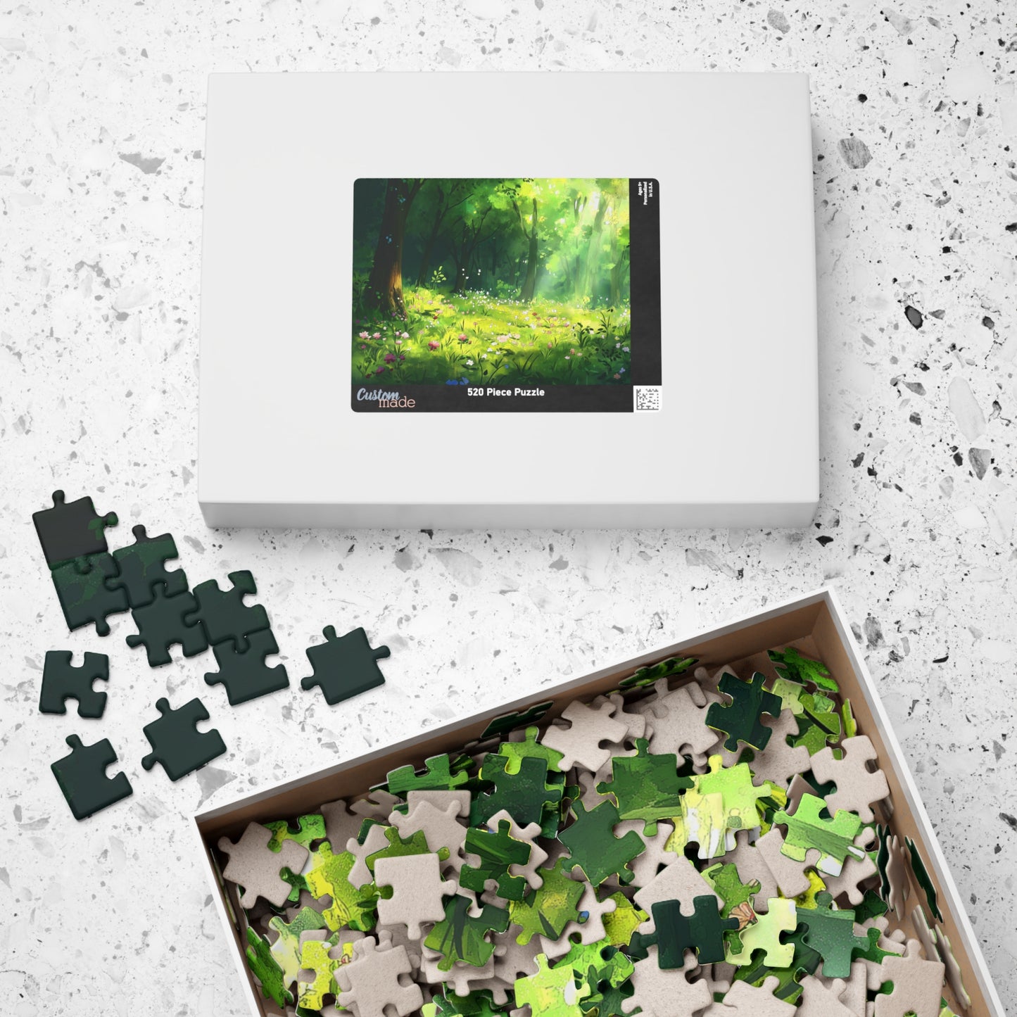 Woodland Blooms Puzzle (110, 252, 520, 1014 Pieces) - Dreamy Forest Meadow Jigsaw, Nature-Lover Gift, Peaceful Puzzle for Adults