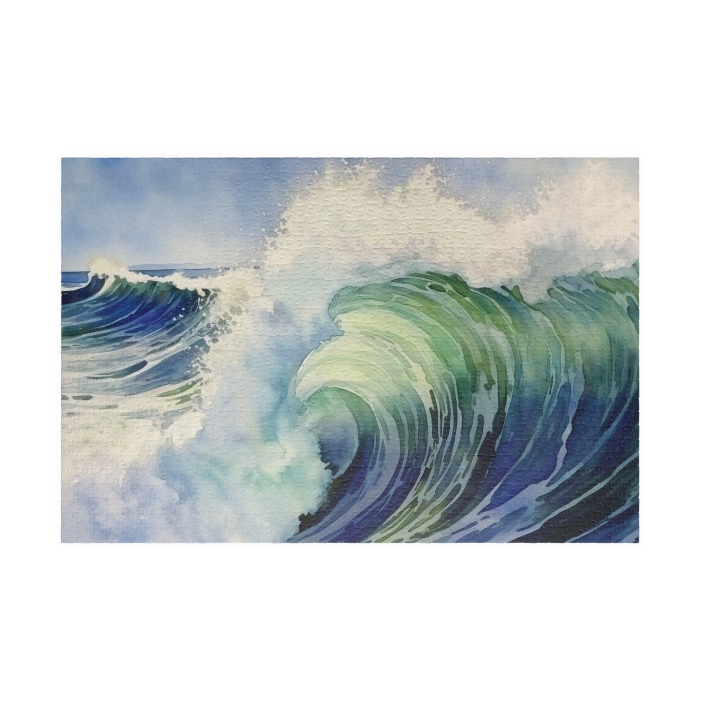 Rolling Wave Puzzle (110, 252, 520, 1014 Pieces) - Coastal Wall Art, Ocean Lover Gift, Relaxing Seascape Puzzle for All Ages