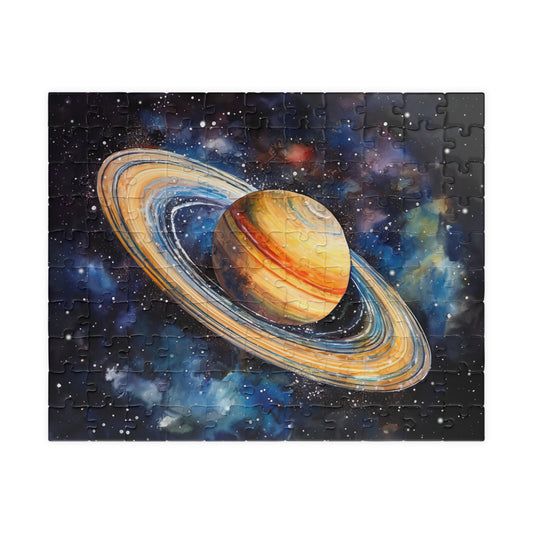 Saturn Celestial Puzzle (110, 252, 520, 1014 Pieces) - Space Wall Art, Cosmic Gift, Planet Lover Puzzle, Relaxing Activity, Stargazing Decor