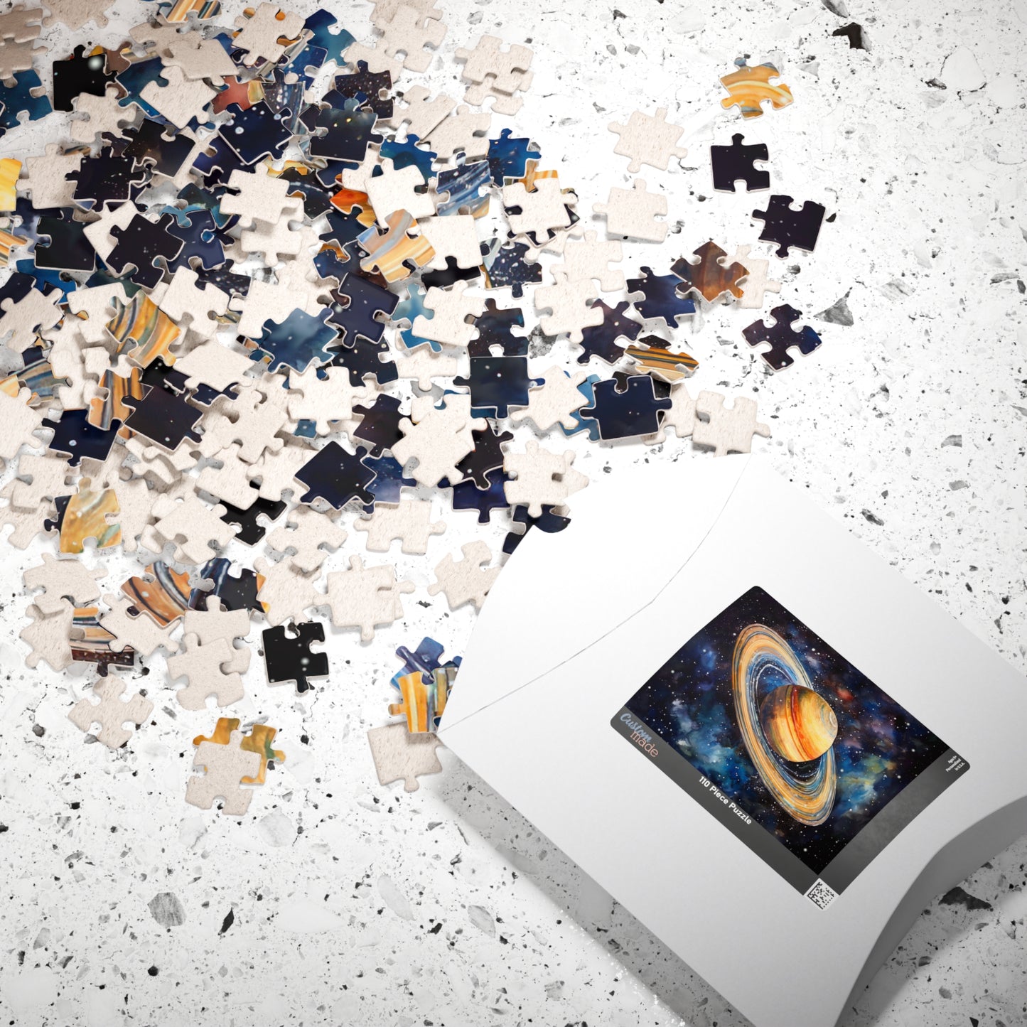 Saturn Celestial Puzzle (110, 252, 520, 1014 Pieces) - Space Wall Art, Cosmic Gift, Planet Lover Puzzle, Relaxing Activity, Stargazing Decor