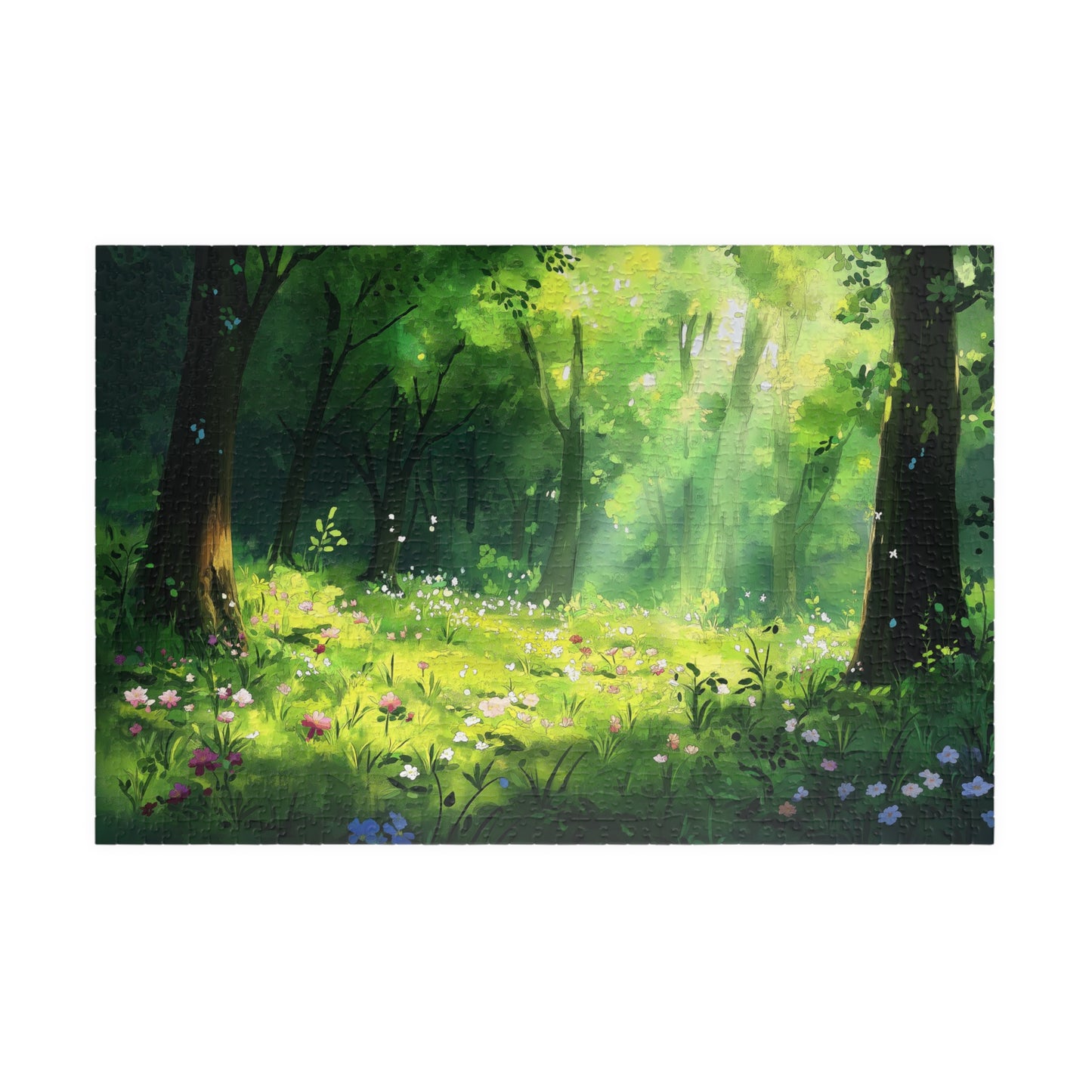 Woodland Blooms Puzzle (110, 252, 520, 1014 Pieces) - Dreamy Forest Meadow Jigsaw, Nature-Lover Gift, Peaceful Puzzle for Adults