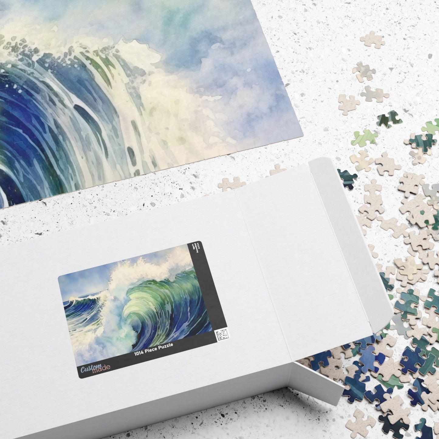Rolling Wave Puzzle (110, 252, 520, 1014 Pieces) - Coastal Wall Art, Ocean Lover Gift, Relaxing Seascape Puzzle for All Ages